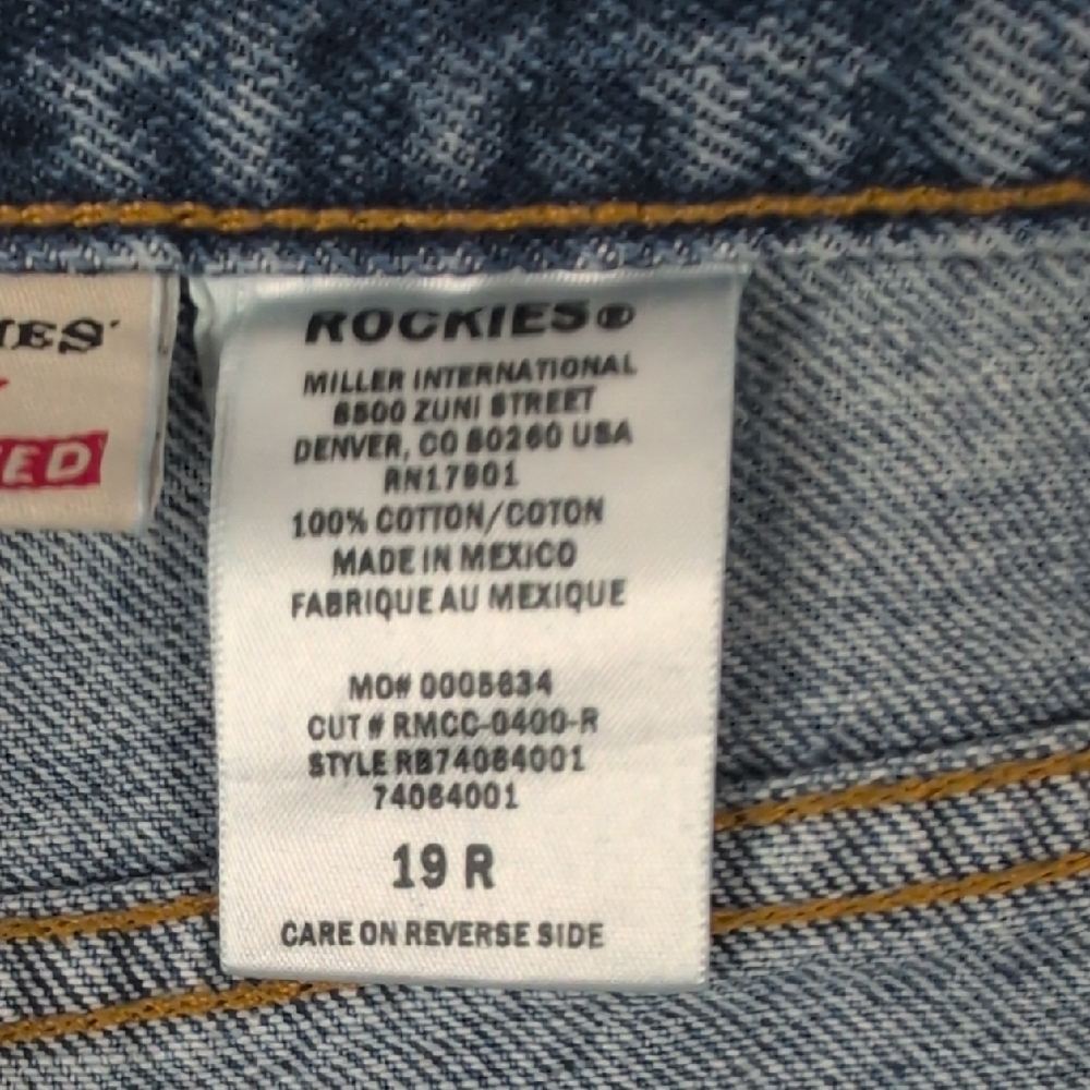 Vintage Rockies High Waisted Western Straight Leg Jeans - Size 19R​ - Picture 7 of 11